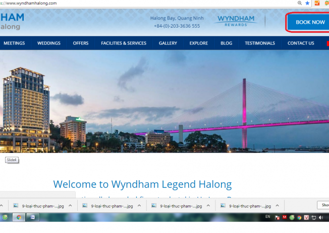 Làm thế nào để đặt phòng khách sạn Wynham Legend Halong?