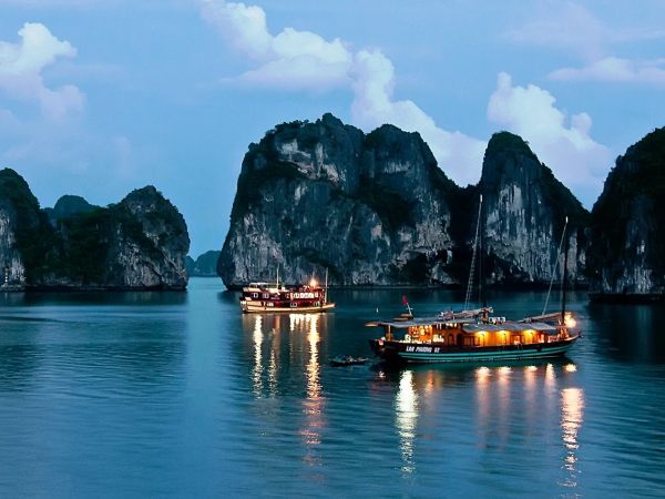 Beautiful night In Halong City