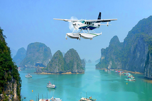 Kết quả hình ảnh cho 3. Contemplate Halong Bay by seaplane