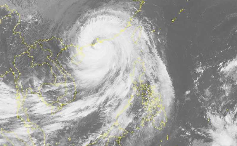 Mangkhut hurricane landed in china