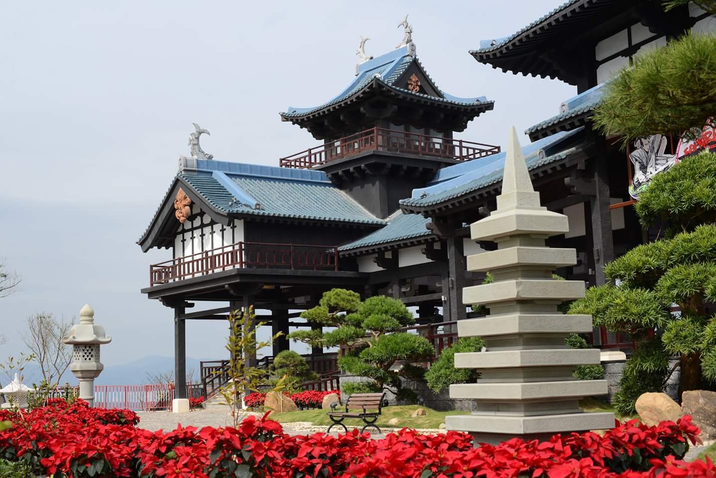 The Japan garden in the top area of Ha Long Park