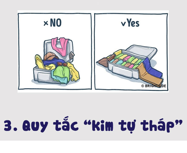 Mẹo xếp đồ gọn nhẹ để vali đi du lịch 03