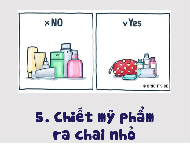 Mẹo xếp đồ gọn nhẹ để vali đi du lịch 5