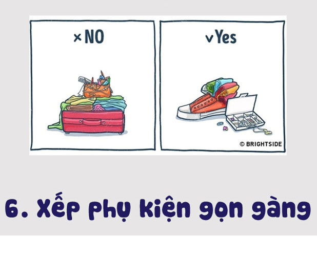 Mẹo xếp đồ gọn nhẹ để vali đi du lịch 6