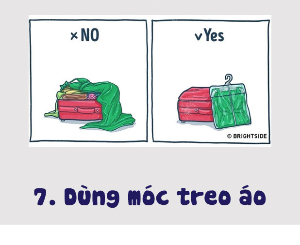 Mẹo xếp đồ gọn nhẹ để vali đi du lịch 7