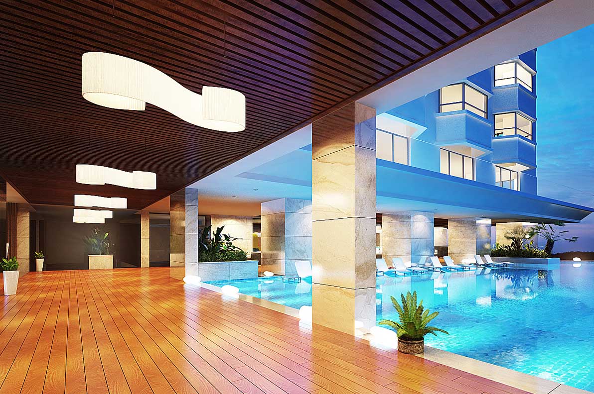 Cho tôi hỏi về bể bơi của khách sạn Hạ Long có đẹp như lời quảng cáo hay không?5